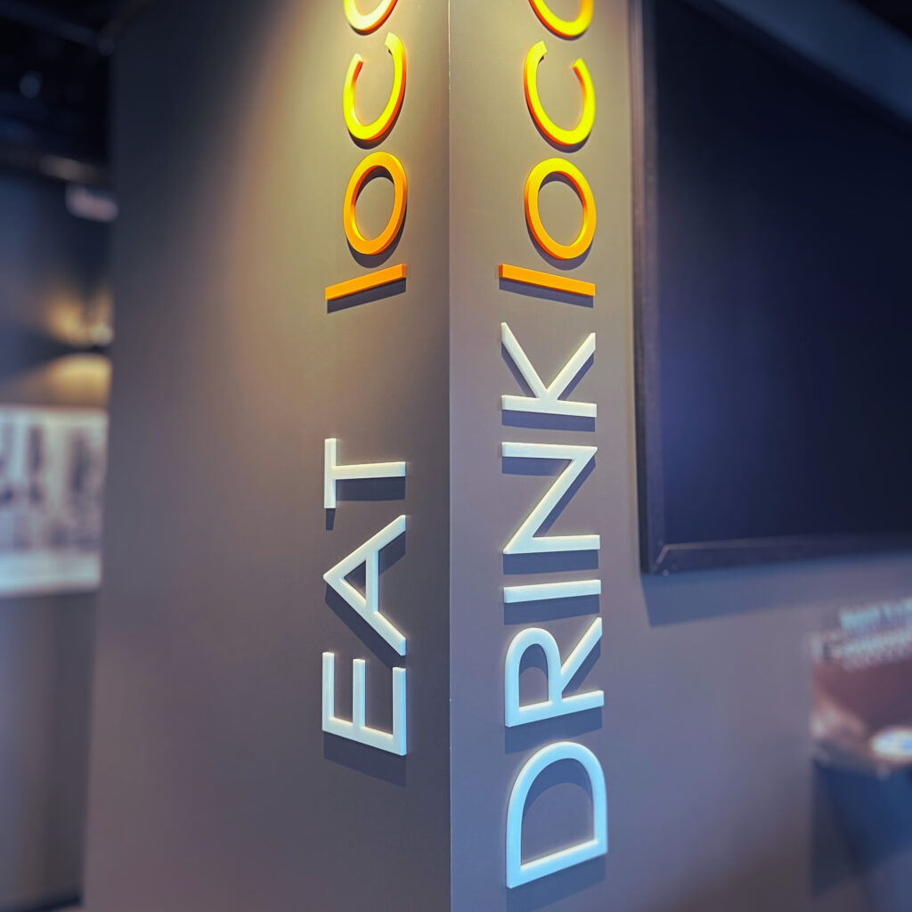 Monument sign Arizona Rebel Republic Phoenix commercial signage Rising Sign